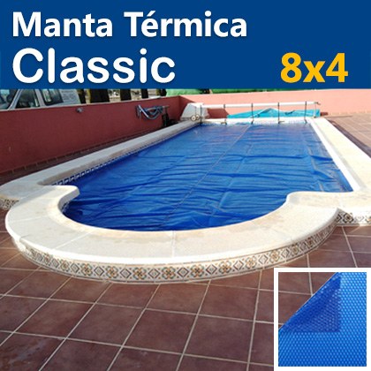 demanda Hostil mando Manta térmica CLASSIC 8x4 Azul micra 400 | JUMITOLDO Mantas Térmicas  Piscinas, Carpas y Toldos